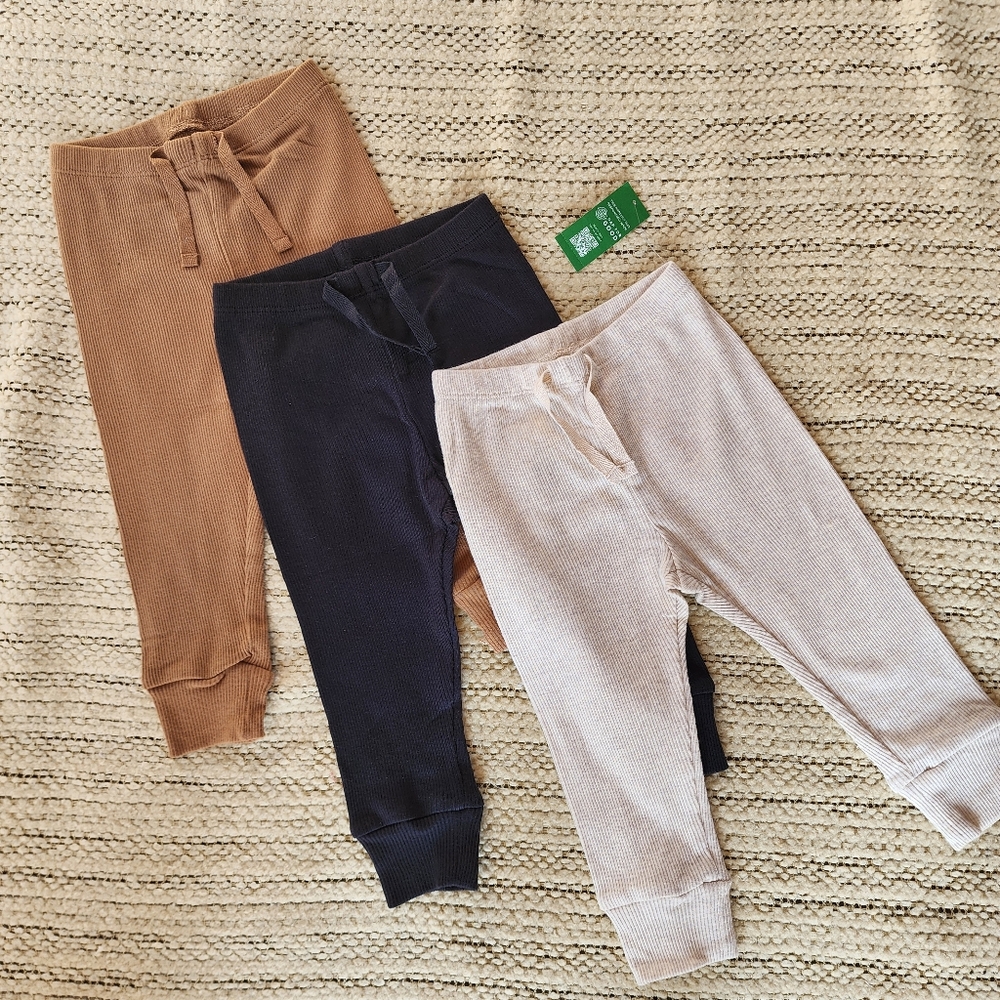 GAP Baby 100% Organic Cotton Rib Pants (3-Pack)